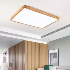 Plafonnier LED bois naturel design scandinave nordique moderne chambre salon éclairage chaleureux économique élégant Plafonnier LED bois naturel design scandinave nordique moderne chambre salon éclairage chaleureux économique élégant