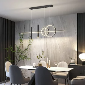 Suspension LED métal design moderne nordique salle à manger bar restaurant lumière chaleureuse économies d’énergie certification CCC CQC UL Suspension LED métal design moderne nordique salle à manger bar restaurant lumière chaleureuse économies d’énergie certification CCC CQC UL