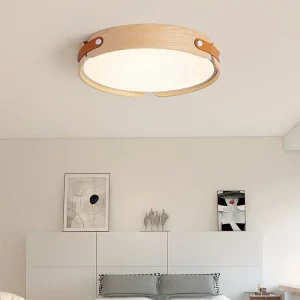 Plafonnier bois naturel design nordique scandinave minimaliste LED éclairage chaleureux chambre salon bureau économie d’énergie élégance moderne Plafonnier bois naturel design nordique scandinave minimaliste LED éclairage chaleureux chambre salon bureau économie d’énergie élégance moderne