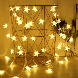 Guirlande LED étoiles fées lumière chaîne extérieure lumières guirlande ampoule chaîne lumières fête maison mariage terrasse jardin décoration de Noël Guirlande LED étoiles fées lumière chaîne extérieure lumières guirlande ampoule chaîne lumières fête maison mariage terrasse jardin décoration de Noël
