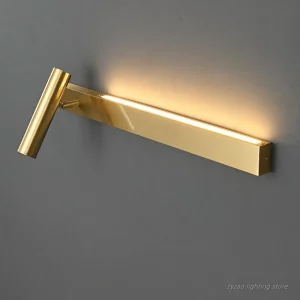 Applique murale en cuivre design moderne lumière douce chambre salon éclairage créatif luxe nouveau