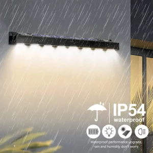 Applique murale solaire extérieure LED moderne design minimaliste IP54 étanche panneau solaire lumière d’ambiance porche patio jardin balcon économique durable Applique murale solaire extérieure LED moderne design minimaliste IP54 étanche panneau solaire lumière d’ambiance porche patio jardin balcon économique durable