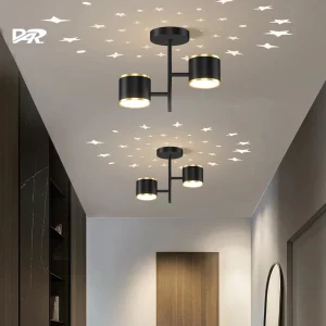 Plafonnier moderne design étoiles métal lumière intérieure éclairage décoratif salon chambre couloir style nordique élégant économique