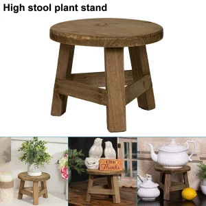 Support de plante en bois rustique design simple moderne salle à manger salon chambre cuisine décoration intérieure naturelle élégante