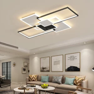 Plafonnier LED aluminium design moderne intensité réglable éclairage uniforme salon chambre salle à manger cuisine lumière chaleureuse économique élégant Plafonnier LED aluminium design moderne intensité réglable éclairage uniforme salon chambre salle à manger cuisine lumière chaleureuse économique élégant