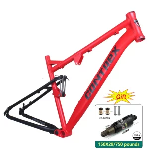 Cadre de suspension VTT aluminium 26/27 5×19″ compatible 1.5-2.25″ roues suspension 4 barres robuste Cadre de suspension VTT aluminium 26/27 5×19″ compatible 1.5-2.25″ roues suspension 4 barres robuste