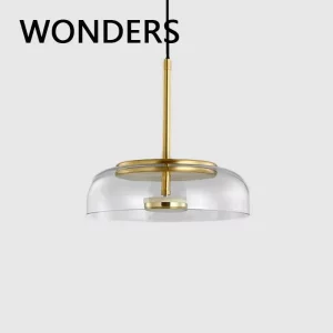 Suspension LED verre métal doré design moderne nordique éclairage chaleureux salon chambre cuisine élégant économique certification CCC Suspension LED verre métal doré design moderne nordique éclairage chaleureux salon chambre cuisine élégant économique certification CCC