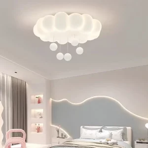 Plafonnier LED design moderne et ludique inspiré des nuages lumière douce pour chambre d’enfant salon éclairage créatif et économique Plafonnier LED design moderne et ludique inspiré des nuages lumière douce pour chambre d’enfant salon éclairage créatif et économique