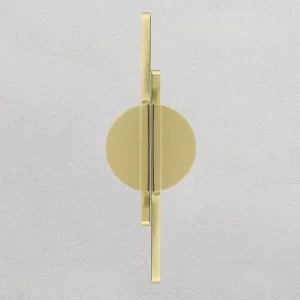 Applique murale moderne design minimaliste en métal doré éclairage indirect salon chambre bureau décoration épurée élégance naturelle