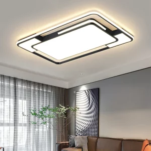 Plafonnier LED moderne design nordique acrylique et métal lumière intérieure salon chambre éclairage uniforme économique élégant