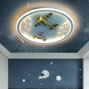 Plafonnier aviation LED avion mignon fantaisie chambre enfant luminaire décoratif design ludique éclairage chaleureux économique élégant