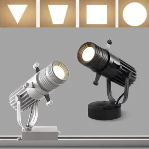Plafonnier Led métal ajustable  projecteurs COB 10w-30w  éclairage variable  bars  restaurants  magasins  éclairage directionnel  style industriel moderne  certification CCC  CE  FCC