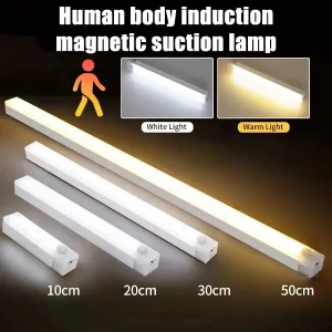 Capteur de mouvement sans fil LED veilleuse USB Rechargeable longue bande barre lampe pour armoires de cuisine allée Tube chevet détecteur ampoule Capteur de mouvement sans fil LED veilleuse USB Rechargeable longue bande barre lampe pour armoires de cuisine allée Tube chevet détecteur ampoule