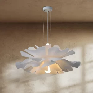 Suspension moderne design scandinave lumière diffuse éclairage chambre salon cuisine extérieur acryl blanc nordique élégant économique