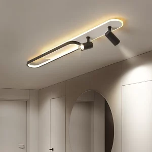 Plafonnier LED bois naturel design scandinave nordique moderne chambre salon éclairage chaleureux économique élégant