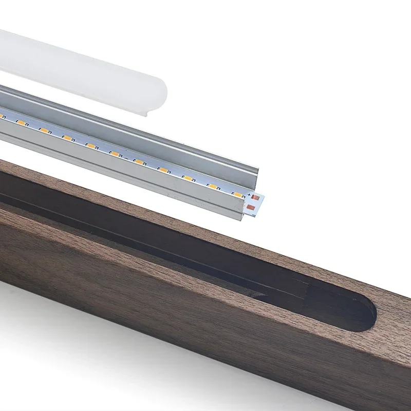 Suspension bois LED design nordique moderne  luminaire éclairage chaleureux pour salon  salle à manger  cuisine ou bureau  style scandinave élégant