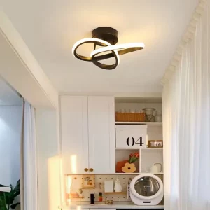 Plafonnier LED métal design nordique moderne minimaliste éclairage créatif chambre salon bureau épuré élégant
