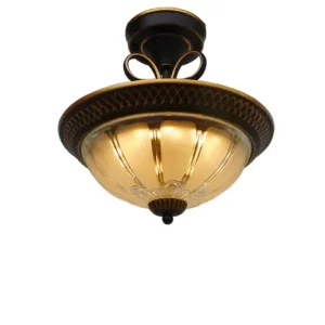 Plafonnier LED verre métal design vintage classique salon chambre couloir éclairage chaleureux élégant certification VDE Plafonnier LED verre métal design vintage classique salon chambre couloir éclairage chaleureux élégant certification VDE