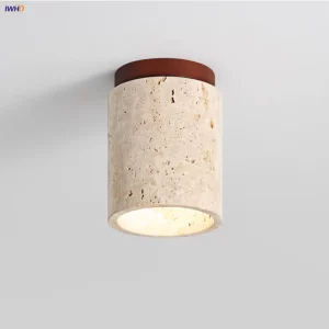 Plafonnier LED bois naturel design nordique moderne chambre salon éclairage chaleureux économique élégant