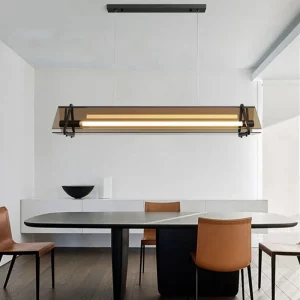Suspension LED verre ambré design moderne minimaliste luminaire décoratif pour salle à manger cuisine éclairage intérieur nouveau modèle industriel Suspension LED verre ambré design moderne minimaliste luminaire décoratif pour salle à manger cuisine éclairage intérieur nouveau modèle industriel