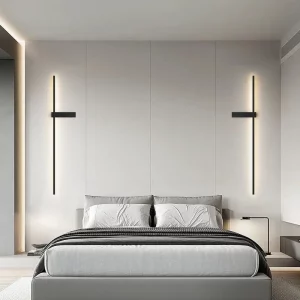 Lampes murales modernes design nordique aluminium éclairage LED chaleureux chambre salon décoration murale élégante