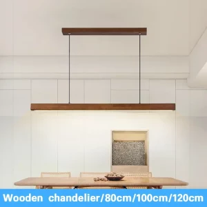 Plafonnier LED suspendu en bois naturel design moderne épuré éclairage chaleureux salle à manger cuisine énergie économique luminaire déco Plafonnier LED suspendu en bois naturel design moderne épuré éclairage chaleureux salle à manger cuisine énergie économique luminaire déco