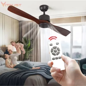 Plafonnier bois design moderne minimaliste éclairage LED chambre salon ventilation climatisation télécommande contrôle Plafonnier bois design moderne minimaliste éclairage LED chambre salon ventilation climatisation télécommande contrôle