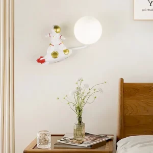 Applique murale astronome fusée design créatif décoration chambre d’enfant style moderne éclairage murale salle de jeux décoration murale style science-fiction imagination enfant Applique murale astronome fusée design créatif décoration chambre d’enfant style moderne éclairage murale salle de jeux décoration murale style science-fiction imagination enfant