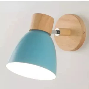 Applique murale moderne nordique en bois 6 couleurs lumière LED intérieure salon chambre éclairage chaleureux économique élégant design scandinave
