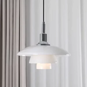 Suspension métal verre design scandinave minimaliste éclairage intérieur moderne lumière douce salle à manger salon chambre bureau élégance naturelle économique