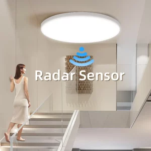 Plafonnier LED design moderne minimaliste capteur radar auto éclairage salon chambre couloir garage