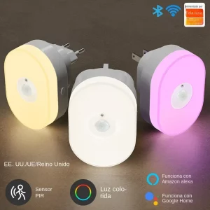 Veilleuse murale LED intelligente Wi-Fi Tuya PIR capteur de mouvement blanc chaud RGB Alexa Google Home Veilleuse murale LED intelligente Wi-Fi Tuya PIR capteur de mouvement blanc chaud RGB Alexa Google Home