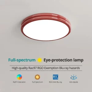 Plafonnier moderne design élégant LED lumière douce protection yeux salle à manger cuisine chambre bureau éclairage intérieur