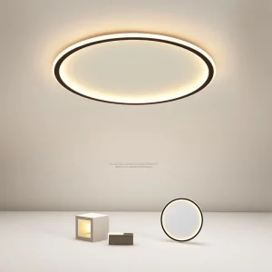 Plafonnier bois LED design scandinave nordique moderne éclairage chaleureux salon chambre économie d’énergie élégant