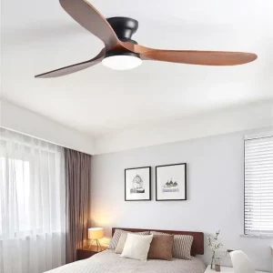Plafonnier ventilateur bois acacia design moderne retro luminaire intégré salon chambre éclairage chaleureux économies d’énergie élégant Plafonnier ventilateur bois acacia design moderne retro luminaire intégré salon chambre éclairage chaleureux économies d’énergie élégant