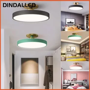 Plafonnier LED design nordique moderne style scandinave lumière chaleureuse salon chambre bureau couloir intérieur luminaire élégant