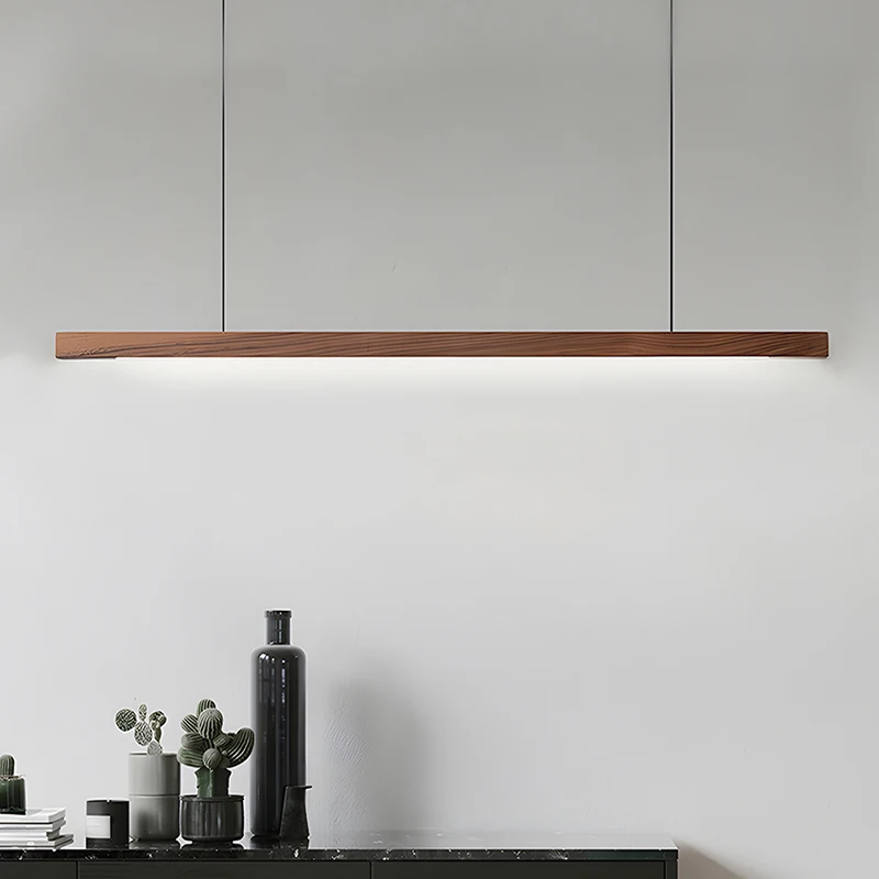Plafonnier en bois suspendu design scandinave luminaire moderne salle à manger lumière douce chaleureuse économique élégant