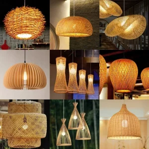 Lustre en bambou classique luminaire suspendu fait à la main éclairage intérieur naturel design nordique moderne salon chambre cuisine bureau Lustre en bambou classique luminaire suspendu fait à la main éclairage intérieur naturel design nordique moderne salon chambre cuisine bureau