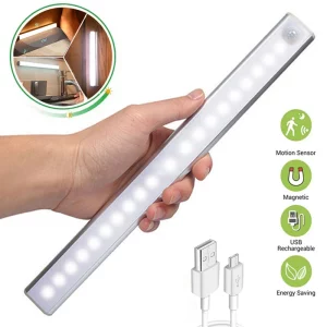 Lampe LED sans fil détecteur de mouvement rechargeable USB pour armoire cuisine garde-robe éclairage escalier Lampe LED sans fil détecteur de mouvement rechargeable USB pour armoire cuisine garde-robe éclairage escalier