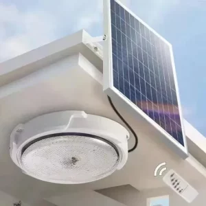 Plafonnier solaire extérieur intérieur design moderne fonctionnel jardin salon couloir éclairage LED économie d’énergie télécommande Plafonnier solaire extérieur intérieur design moderne fonctionnel jardin salon couloir éclairage LED économie d’énergie télécommande