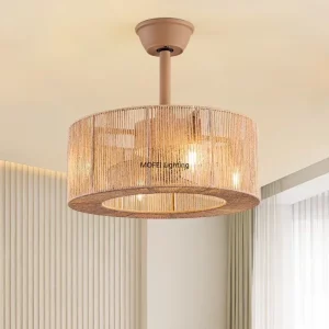 Plafonnier suspendu métal et fibre naturelle design moderne bohème éclairage chaleureux décoration intérieure salon chambre cuisine économie d’énergie élégance naturelle Plafonnier suspendu métal et fibre naturelle design moderne bohème éclairage chaleureux décoration intérieure salon chambre cuisine économie d’énergie élégance naturelle