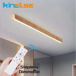 Plafonnier LED bois naturel design scandinave nordique moderne chambre salon éclairage chaleureux économique élégant