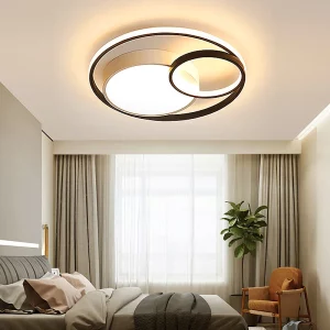 Plafonnier LED moderne design minimaliste style contemporain pour salon chambre salle à manger éclairage intérieur économique et élégant
