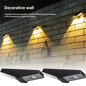 Lampe murale solaire moderne design épuré extérieur terrasse patio jardin balcony décoration éclairage LED économie d’énergie IP65 Lampe murale solaire moderne design épuré extérieur terrasse patio jardin balcony décoration éclairage LED économie d’énergie IP65