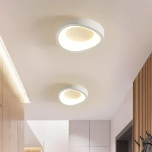Plafonnier LED minimaliste en acrylique  design moderne  éclairage doux pour couloir  entrée  chambre  bureau  économie d’énergie  esthétique