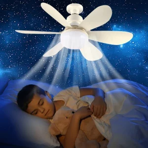 Plafonnier LED ventilateur intégré télécommande design moderne lumière réglable effet ciel étoilé chambre enfant ado éclairage apaisant élégant Plafonnier LED ventilateur intégré télécommande design moderne lumière réglable effet ciel étoilé chambre enfant ado éclairage apaisant élégant