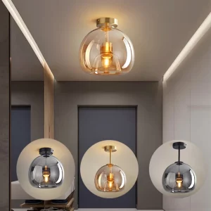 Plafonnier LED verre nordique design moderne minimaliste éclairage intérieur salon couloir lumière chaleureuse économique élégant Plafonnier LED verre nordique design moderne minimaliste éclairage intérieur salon couloir lumière chaleureuse économique élégant