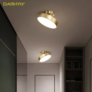 Plafonnier LED design moderne minimaliste en métal aluminium lumière chaude éclairage intérieur salle à manger chambre salon bureau