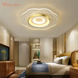 Plafonnier en forme de fleur pour chambre à coucher luminaire d’intérieur minimaliste créatif chaud moderne Plafonnier en forme de fleur pour chambre à coucher luminaire d’intérieur minimaliste créatif chaud moderne