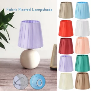 Abat-Jour Tissu Plissé Style Moderne Minimaliste pour Lampe Table Salon Chambre Bureau Élégance Universelle Abat-Jour Tissu Plissé Style Moderne Minimaliste pour Lampe Table Salon Chambre Bureau Élégance Universelle